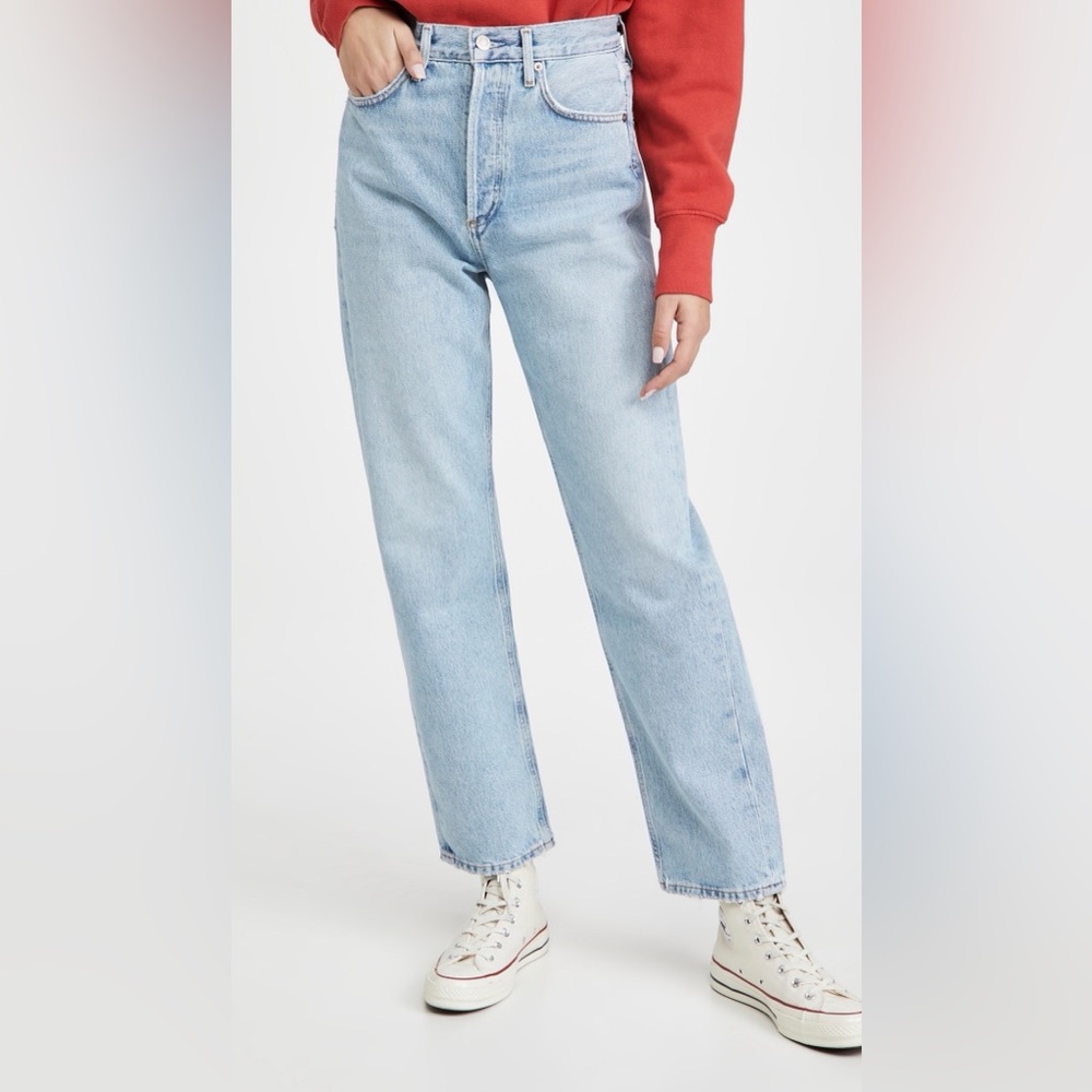 Agolde 90s Mid Rise Straight Jeans in Snapshot